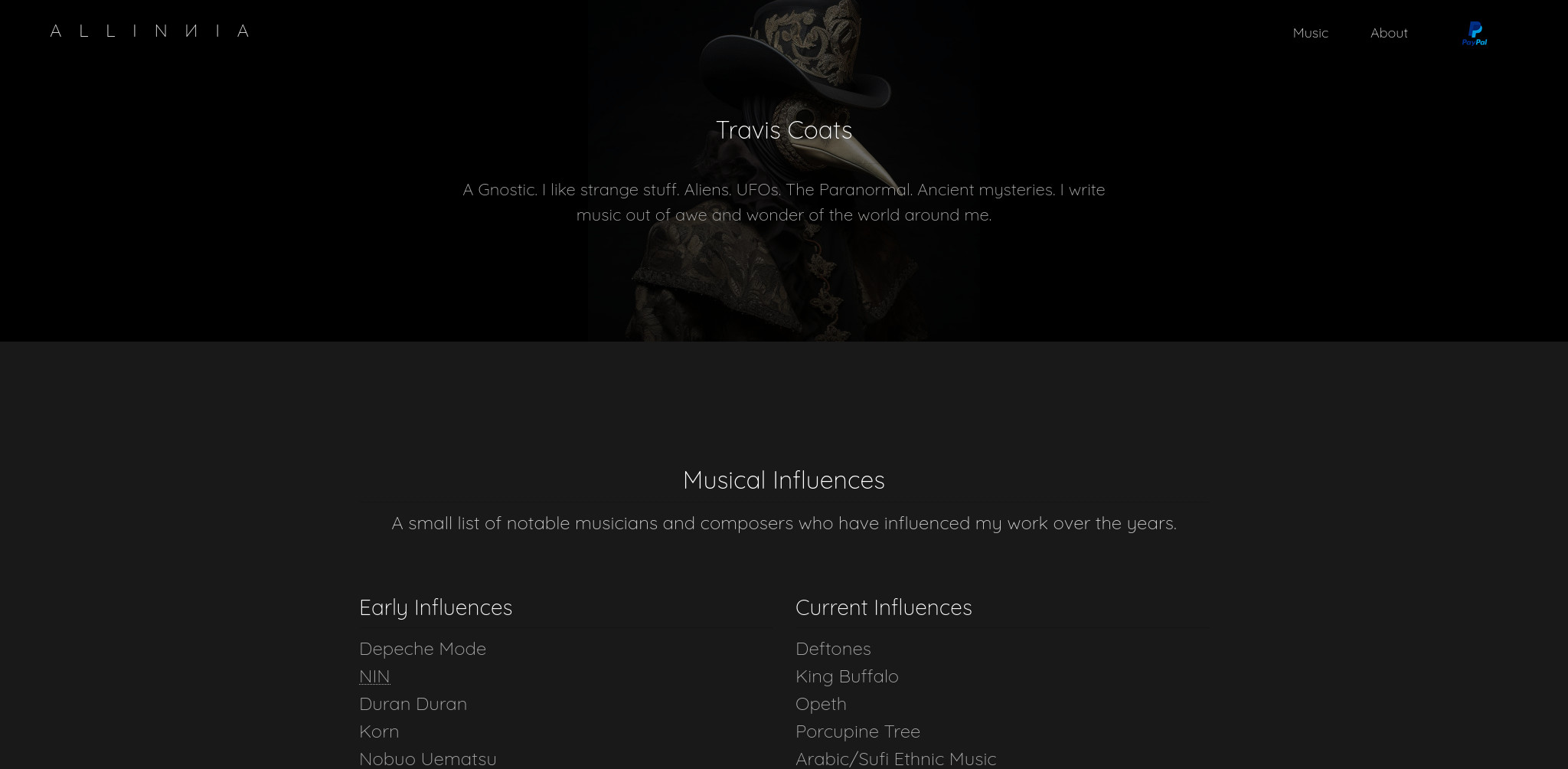 About page screenshot