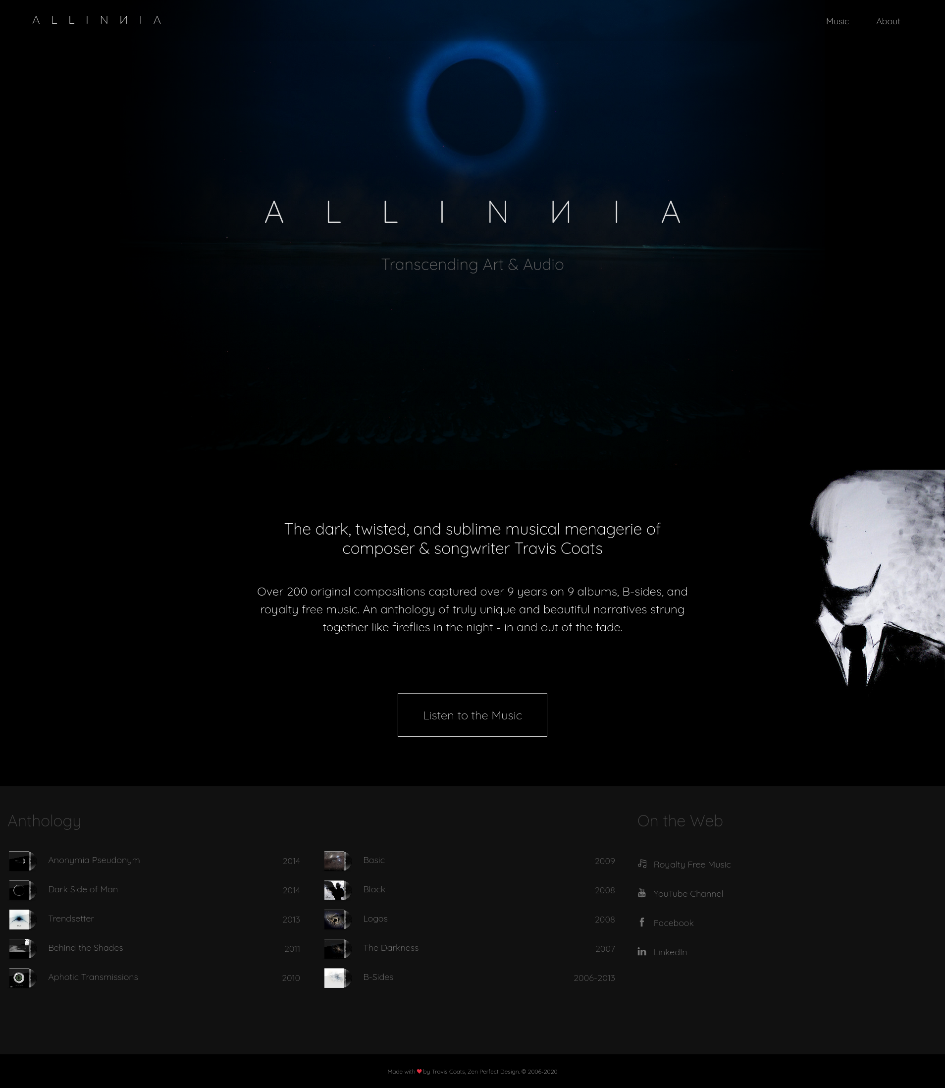 Allinnia Creative Homepage