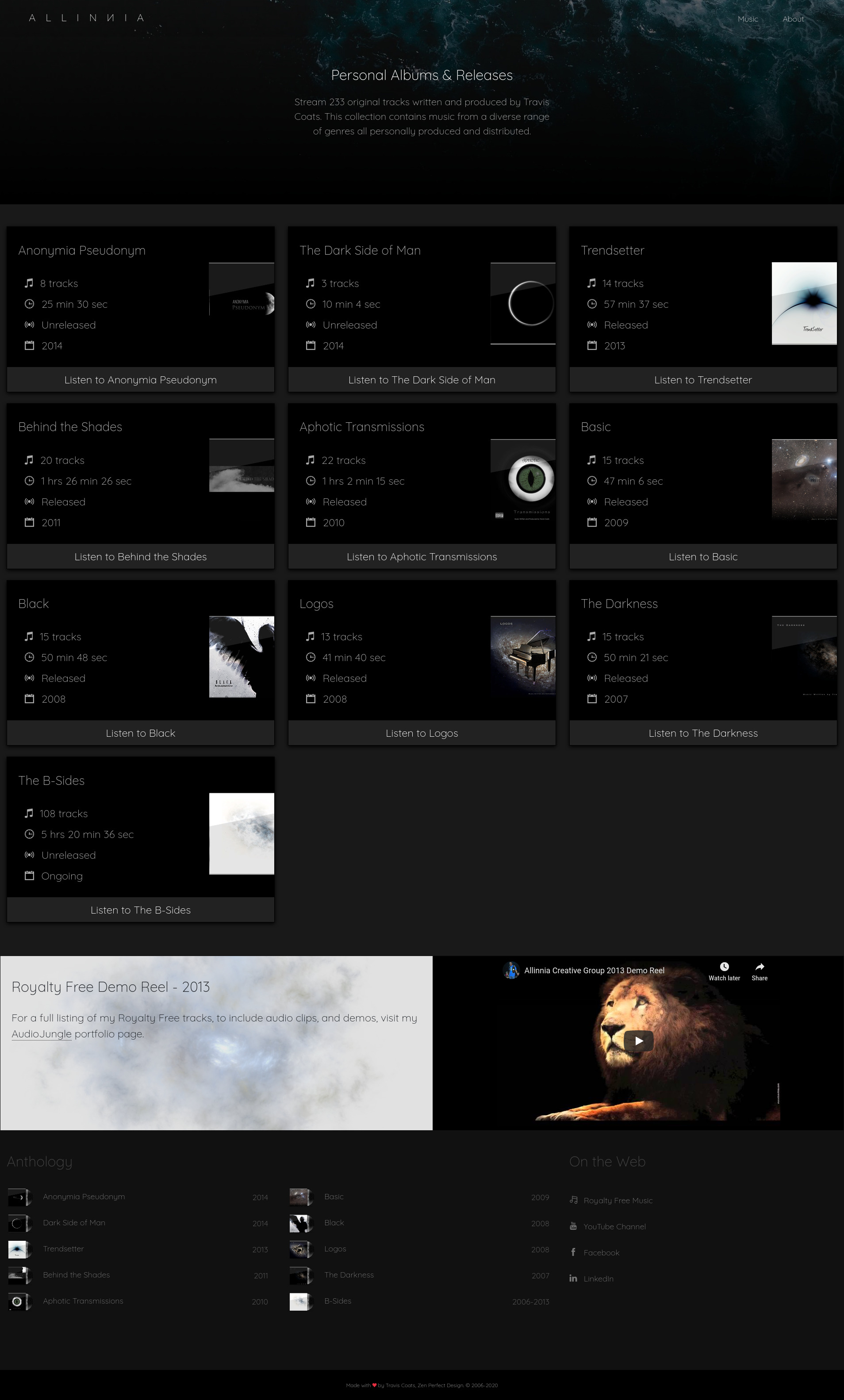 Allinnia Creative Music Page